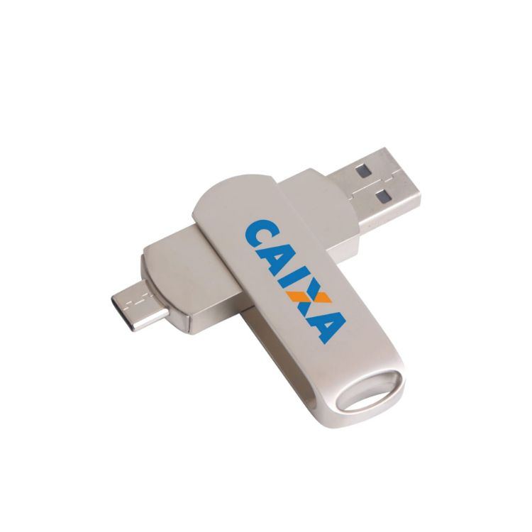 Picture of Double-end Swivel Type C Flash Drive