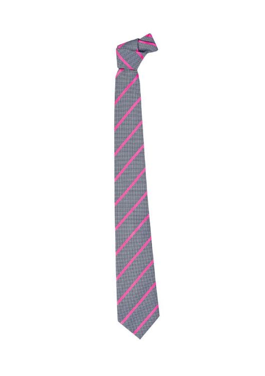 Picture of Mens Single Contrast Stripe Tie