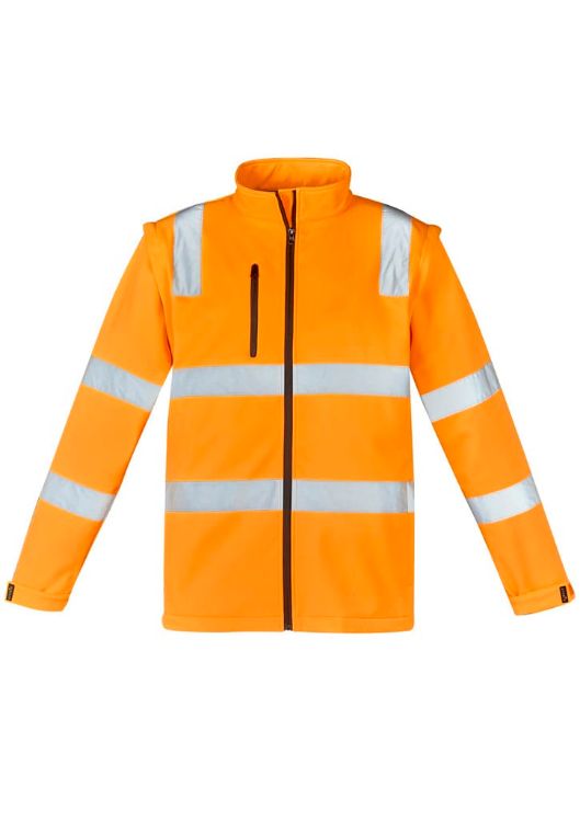 Picture of Unisex Hi Vis VIC Rail 2 In 1 Softshell Jacket