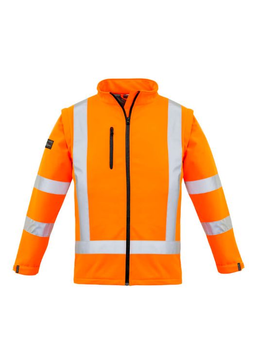 Picture of Womens Hi Vis NSW Rail X Back 2 In 1 Softshell Jacket