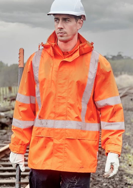 Picture of Mens Hi Vis X Back Ultralite Waterproof Jacket