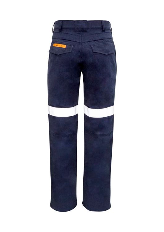 Picture of Mens Orange Flame Traditional Style Taped Work Pant