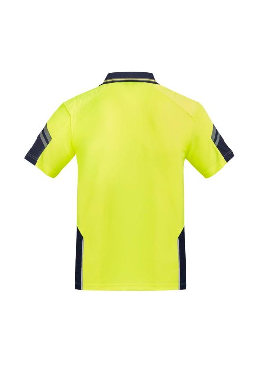 Picture of Mens Hi Vis Reinforced Squad Short Sleeve Polo