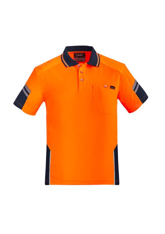 Picture of Mens Hi Vis Reinforced Squad Short Sleeve Polo