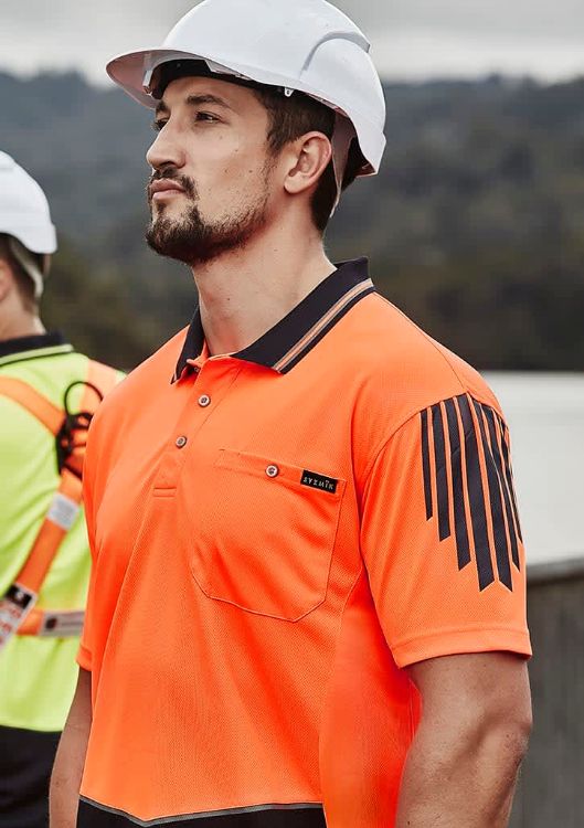 Picture of Mens Hi Vis Flux Short Sleeve Polo