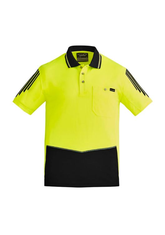 Picture of Mens Hi Vis Flux Short Sleeve Polo