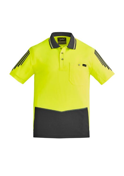 Picture of Mens Hi Vis Flux Short Sleeve Polo