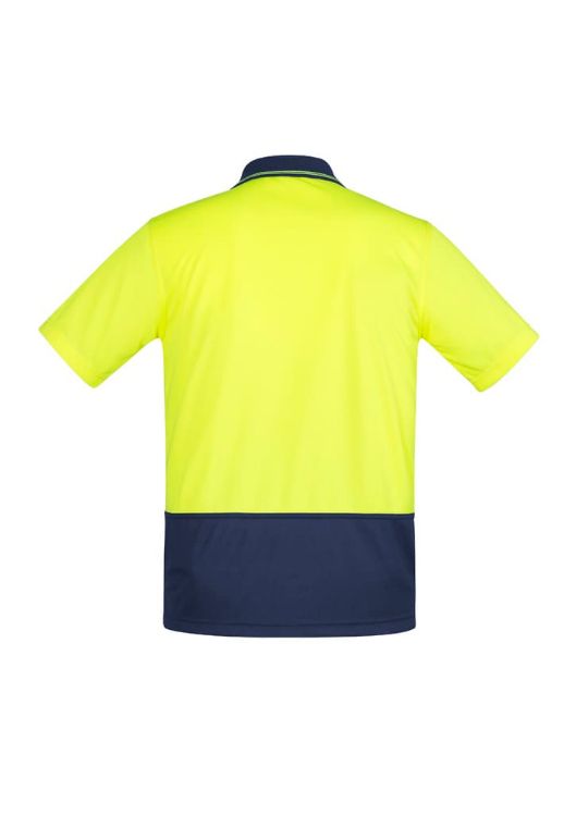 Picture of Mens Hi Vis Comfort Back Short Sleeve Polo