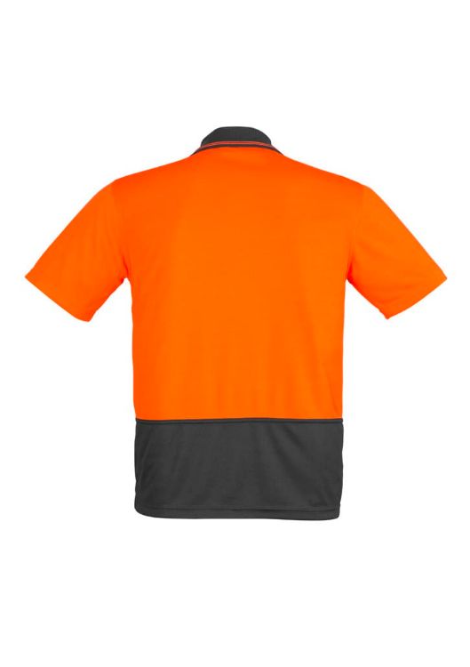 Picture of Mens Hi Vis Comfort Back Short Sleeve Polo