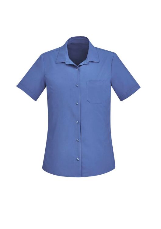 Picture of Womens Florence Plain Short Sleeve Shirt