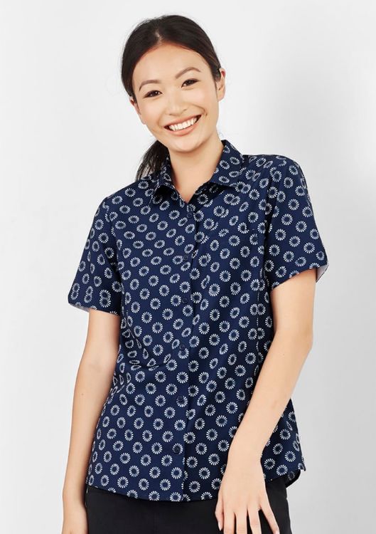 Picture of Womens Florence Daisy Print Short Sleeve Shirt