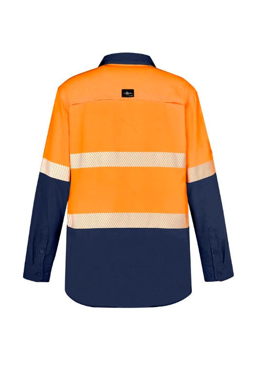 Picture of Mens Hi Vis Outdoor Segmented Tape Long Sleeve Shirt