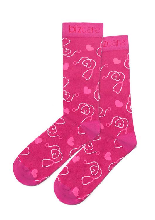 Picture of Unisex Pink Happy Feet Comfort Socks