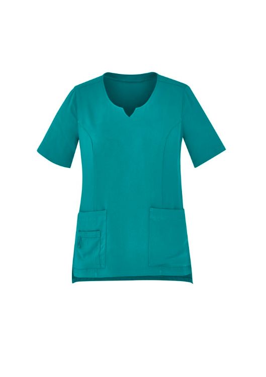 Picture of Womens Avery Round Neck Scrub Top