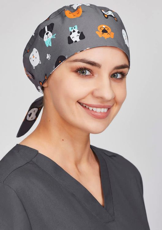 Picture of Unisex Printed Scrub Cap