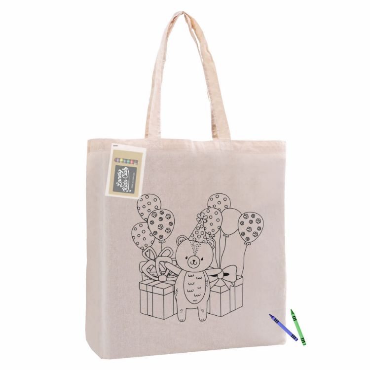 Picture of Colouring Calico Bag with Gusset