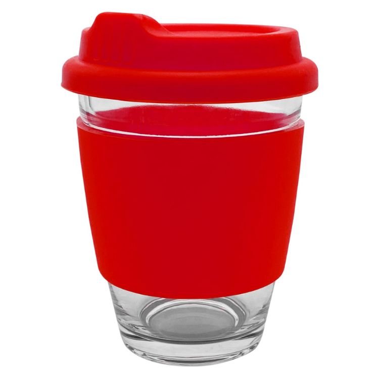 Picture of Carlo Glass Coffee Cup – Silicone Band