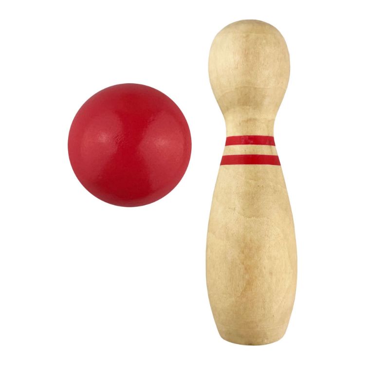 Picture of Wooden Bowling Set