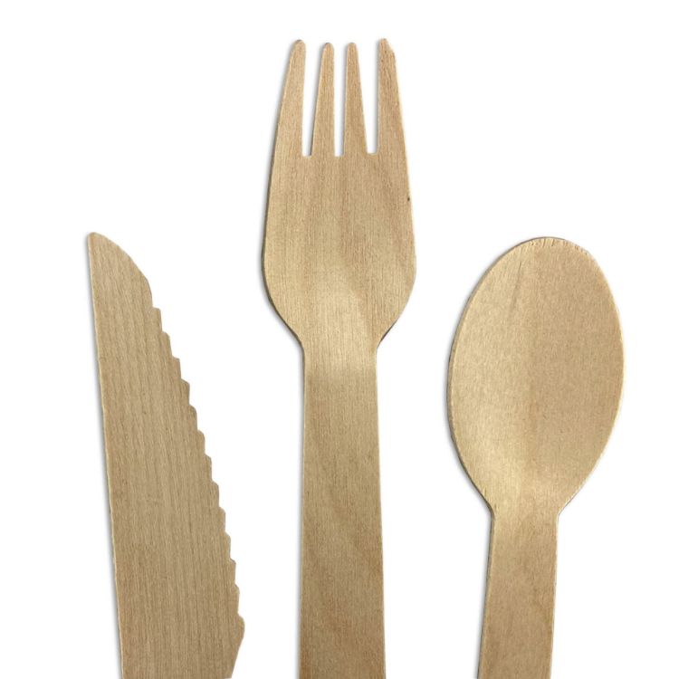 Picture of 2pcs Wooden Cutlery Set