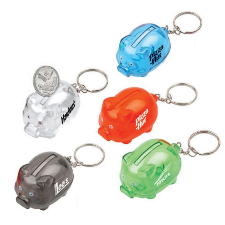 Picture of Coin Bank with Keyring