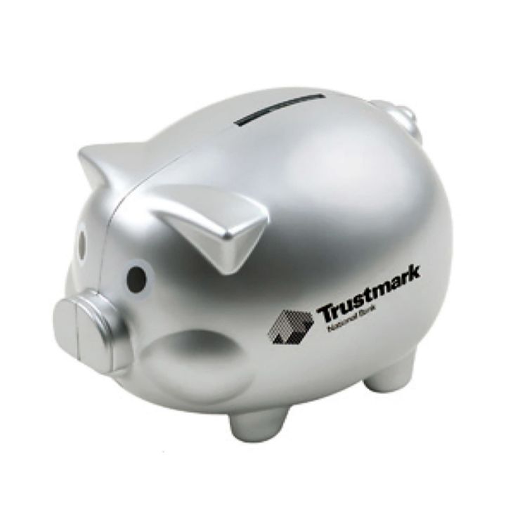 Picture of Coin Bank Pig Shape with Silver