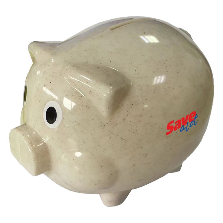 Picture of Wheat Straw Piggy Bank