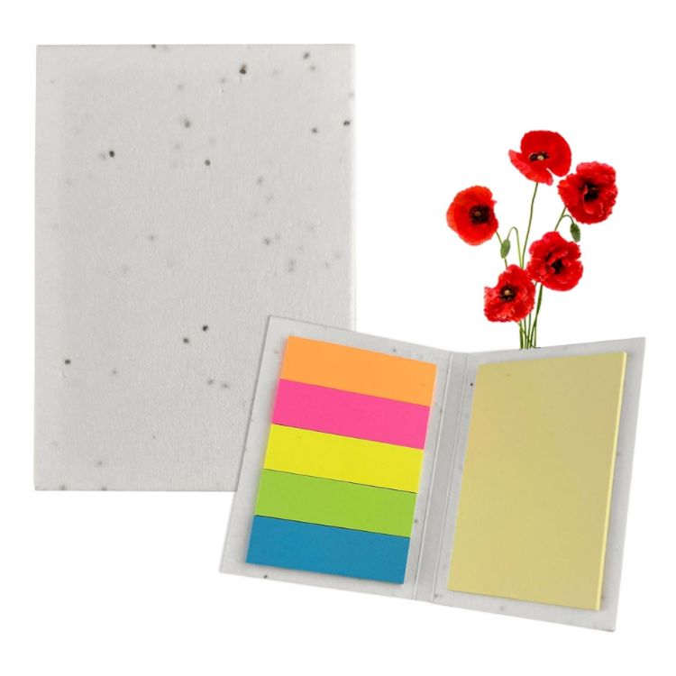 Picture of Corn Poppy Seed Sticky Note Pad