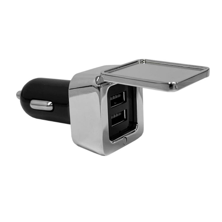 Picture of Dual Square Metal Car Charger