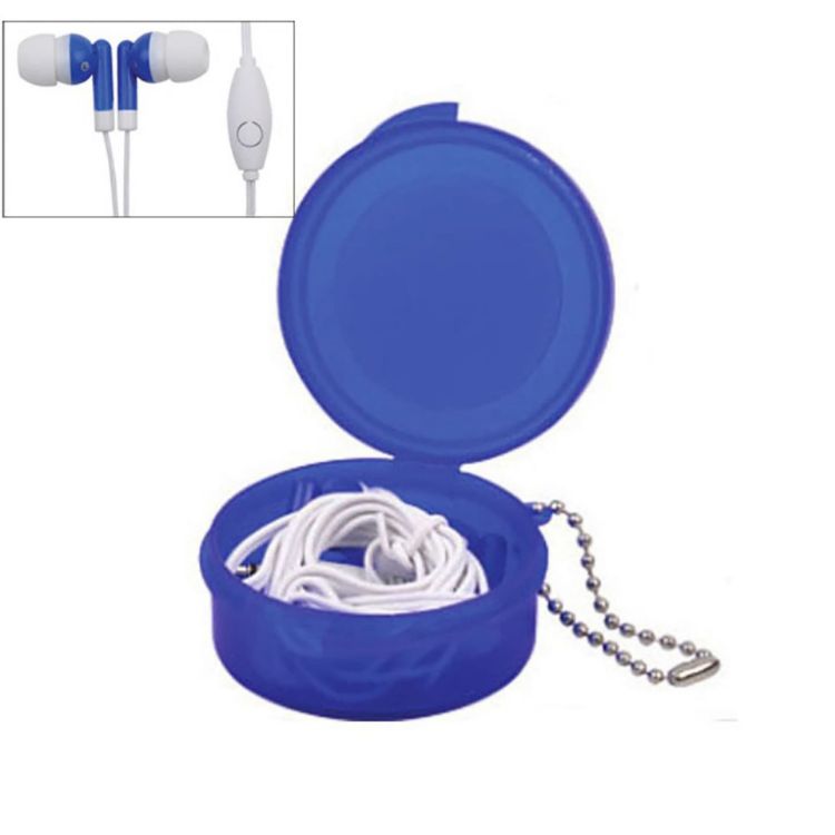 Picture of Earbuds in Case with Keyring with Mic