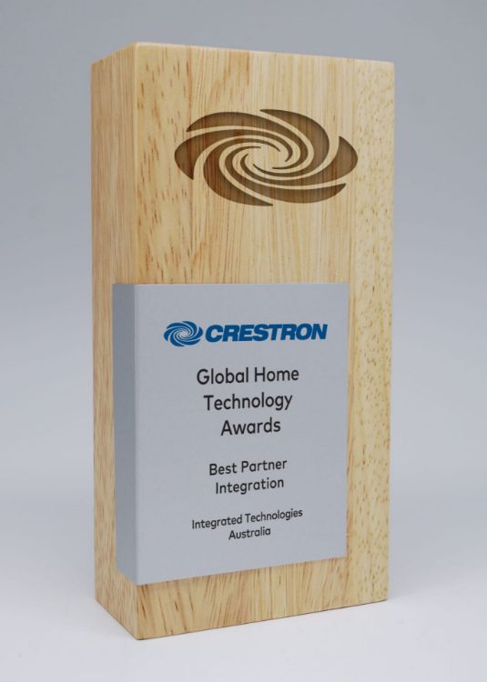 Picture of Column Wood Award with Printed Metal Plate