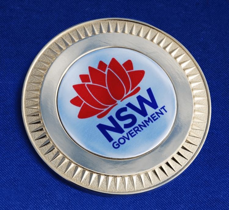 Picture of Superior 70mm Medallion With Printed Logo - In Velvet Case