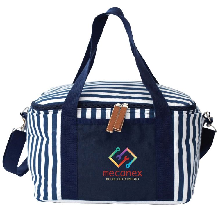 Picture of Striped Cotton Canvas Cooler 16L