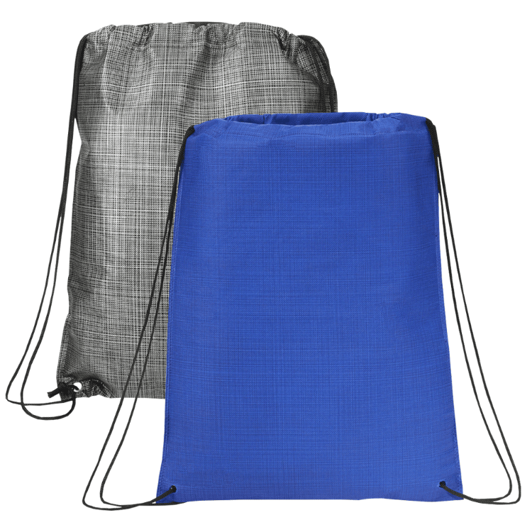 Picture of Crossweave Heat Sealed Drawstring Bag