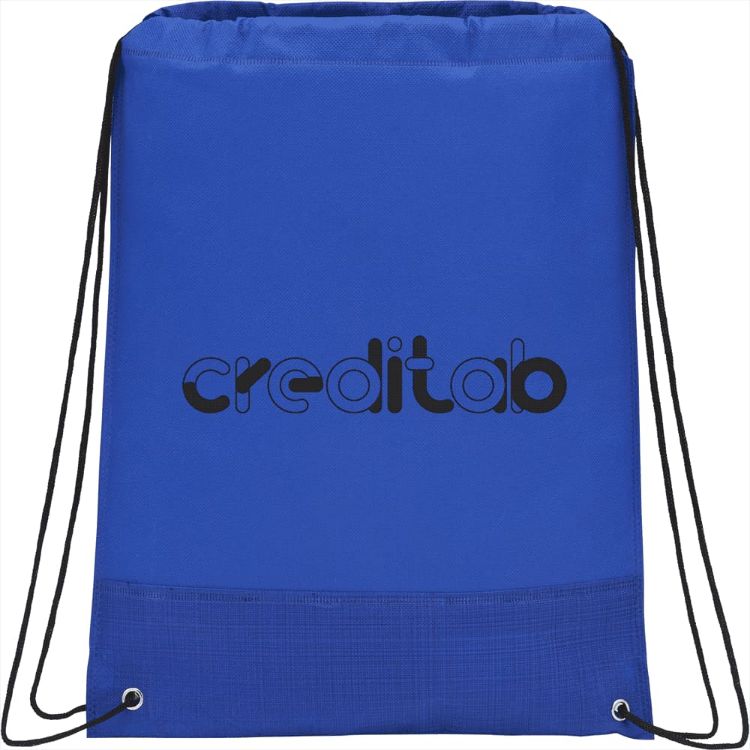 Picture of Crossweave Heat Sealed Drawstring Bag