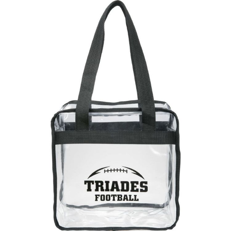 Picture of Game Day Clear Zippered Safety Tote 15L