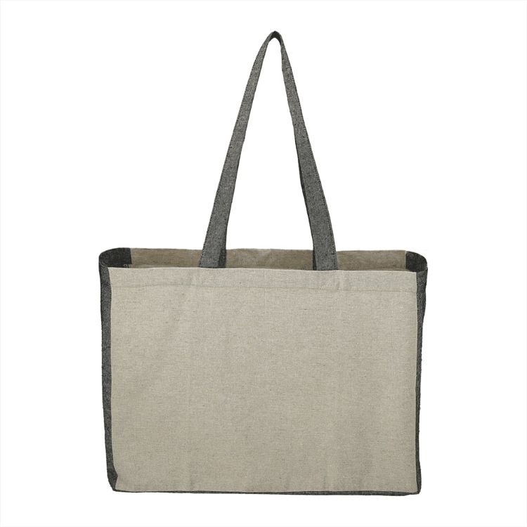 Picture of Recycled Cotton Contrast Side Shopper Tote 18L