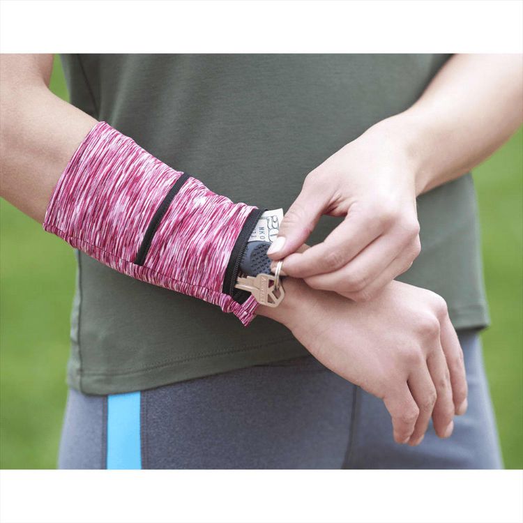 Picture of Cooling Heathered Wrist Band with Pocket