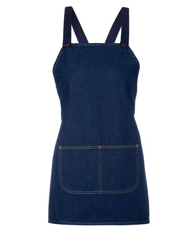 Picture of JB's Cross Back 65x71 Bib Denim Apron (Without Strap)