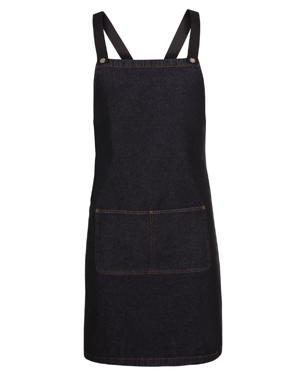 Picture of JB's Cross Back Denim Apron (Without Straps)