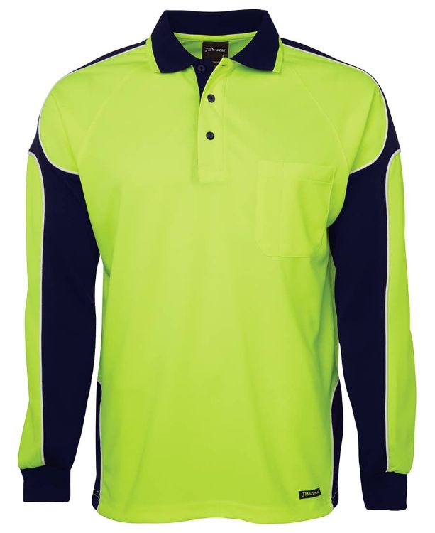 Picture of JB's Hi Vis L/S Arm Panel Polo