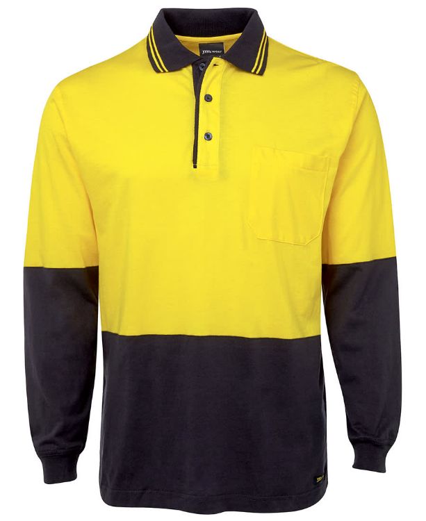 Picture of JB's Hi Vis L/S Cotton Polo