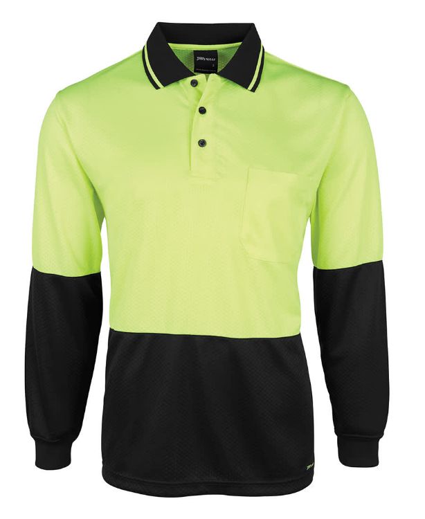 Picture of JB's Hi Vis L/S Jacquard Polo