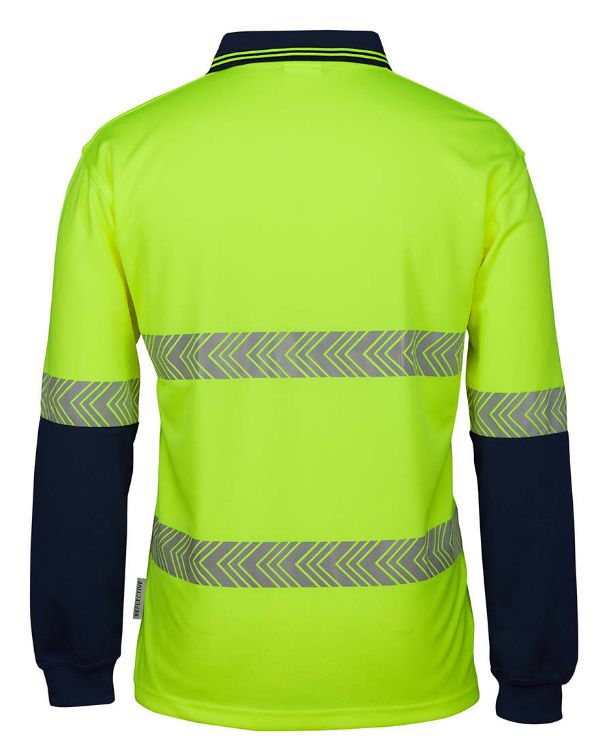 Picture of JB's Hi Vis L/S Segmented Tape Polo