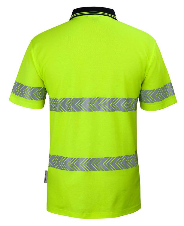 Picture of JB's Hi Vis (D+N) Cotton Back S/S Segmented Tape Polo