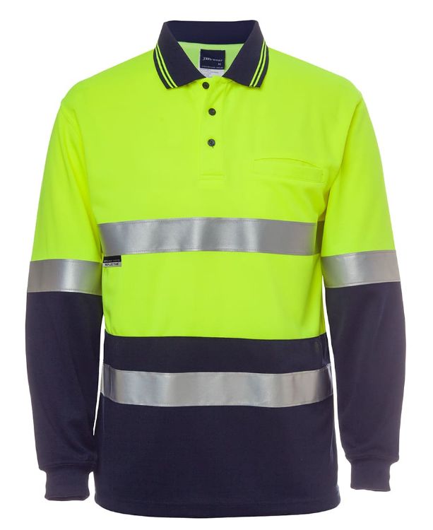 Picture of JB's Hi Vis L/S (D+N) Traditional Polo