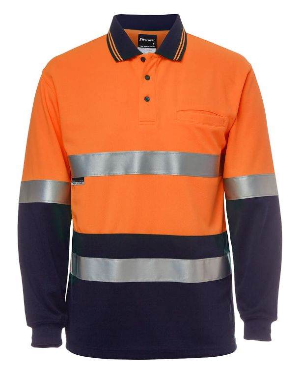 Picture of JB's Hi Vis L/S (D+N) Traditional Polo