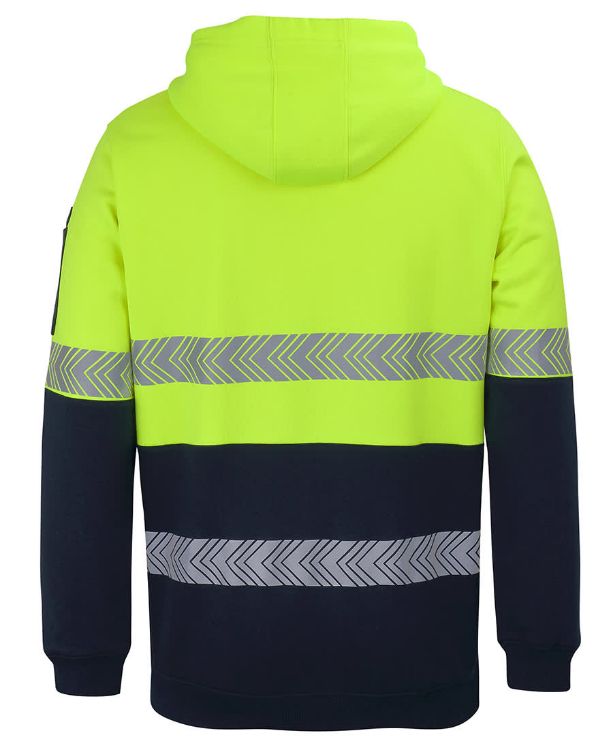 Picture of JB's Hi Vis (D+N) 1/2 Zip Segmented Tape Hoodie