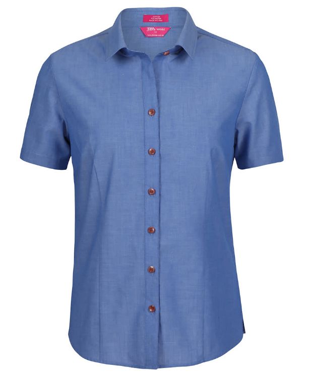 Picture of Ladies Classic S/S Fine Chambray Shirt