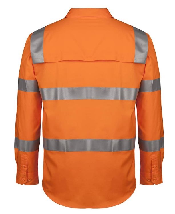 Picture of JB's Hi Vis (D+N) L/S 150g AUST. Rail Work Shirt