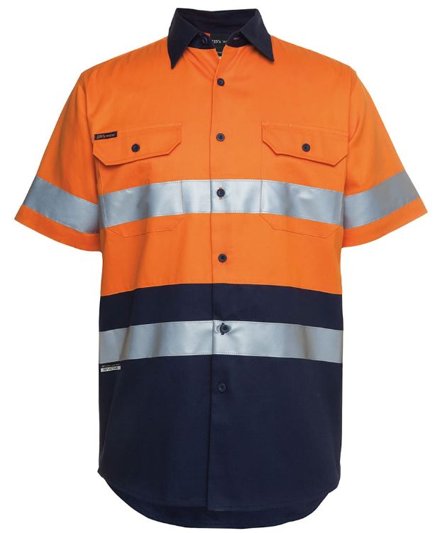 Picture of JB'S Hi Vis S/S (D+N) 190G Work Shirt